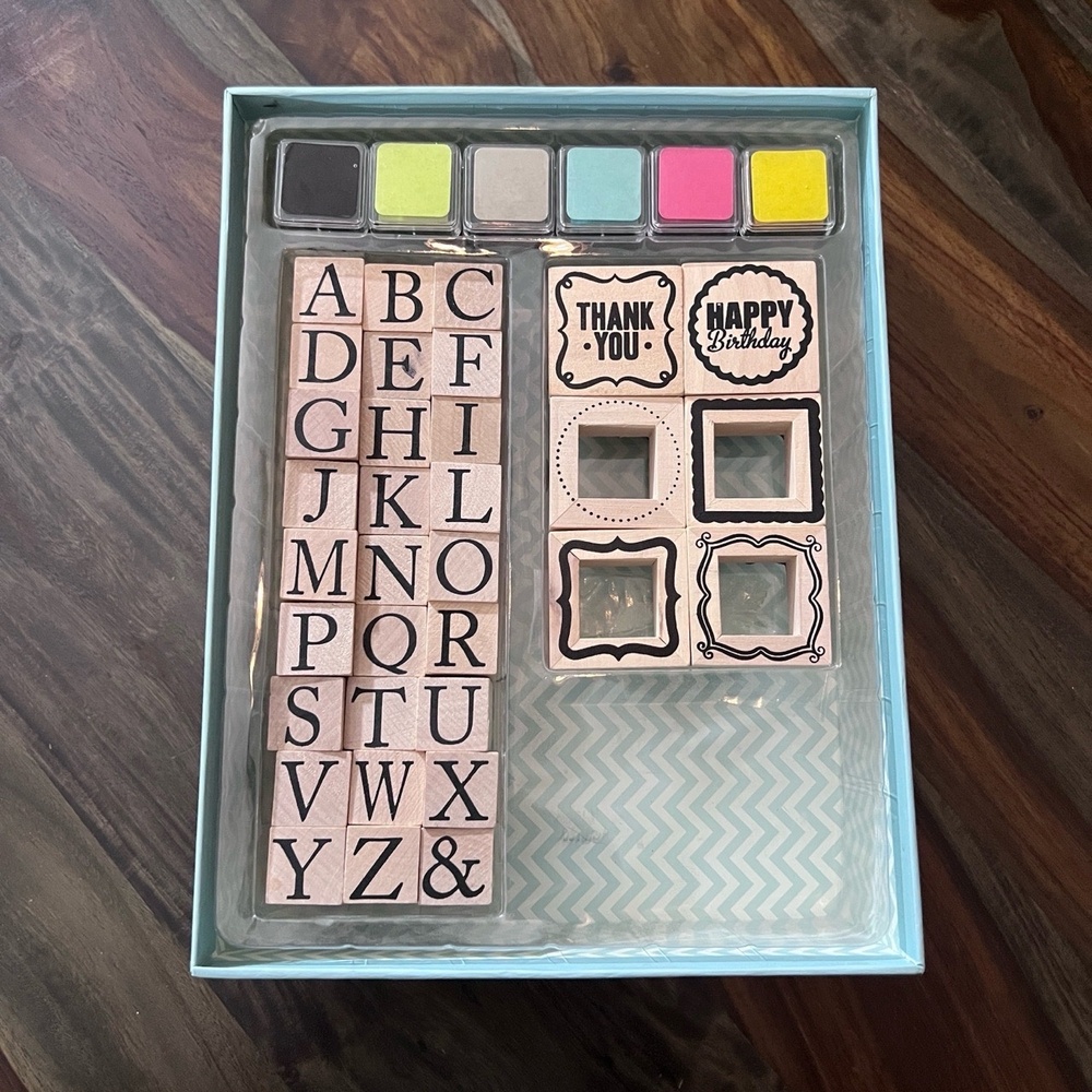 Vintage Rubber Stamp Mixed-Alphabet Collection | Size Varies